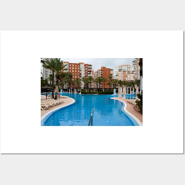 Solana Hotel Swimming Pool Benidorm Spain Wall Art by AndyEvansPhotos